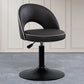 Tabourets de bar pivotants à hauteur réglable, style Glam, en simili cuir, avec base noire