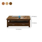 Contemporary with Storage Drawers Rectangular Solid Wood Single Coffee Table