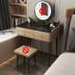 17.32" Wide Vanity Table with 3 Storage Drawers Stone Makeup Table