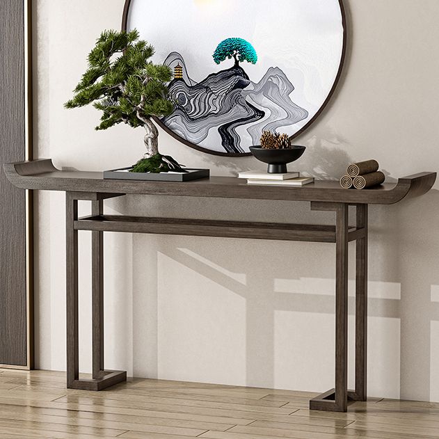 Modern Rectangular Console Table Wooden Console Sofa Table for Hall
