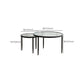 Clear Glass Top Round Coffee Table 3 Legs Cocktail Nesting Table Set Clearhalo 'Coffee & Accent Tables' 'Coffee Tables' 'coffee_tables' 'furn' 'furn_coffee_tables' 'Furniture' 'Living Room Furniture' 1200x1200_46884d85-19ed-488a-9a5e-c725fe5bfd4f
