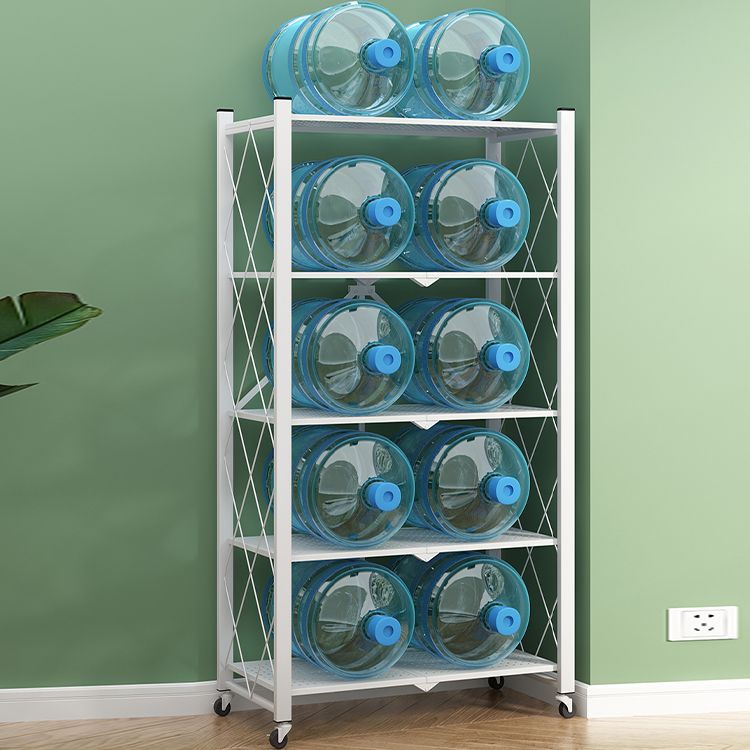 Industrial Open Etagere Bookshelf Metal Bookshelf with Caster Wheels Clearhalo 'Bookcases' 'furn' 'furn_bookcases' 'Furniture' 'furniture_bookcases' 'kitchen' 'kitchen_bookcases' 'Living Room Furniture' 'Office Furniture' 1200x1200_46885e20-7125-4219-a09e-5eaa3a70ca50