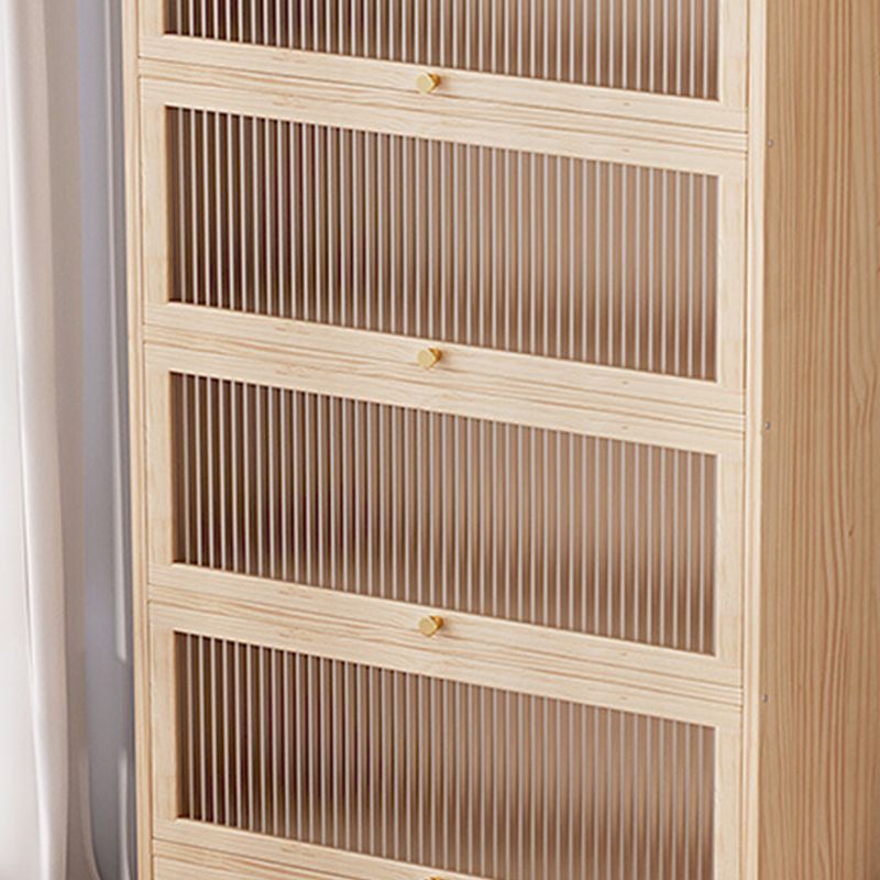 Contemporary Solid Wood Accent Cabinet Rectangle Storage Cabinet with Glass Top Clearhalo 'Cabinets & Chests' 'cabinets_chests' 'furn' 'furn_cabinets_chests' 'Furniture' 'Living Room Furniture' 1200x1200_4688e38f-feed-4a9f-be74-eb48536551d1