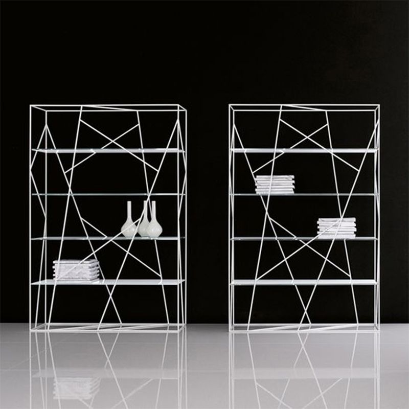 Metal Open Storage Bookshelf Industrial Rectangle Etagere Bookcase Clearhalo 'Bookcases' 'furn' 'furn_bookcases' 'Furniture' 'Office Furniture' 1200x1200_4688f5fb-c607-49b5-9b4b-f1f1e7d0c809