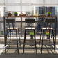 Pine Wood Bar Dining Table Industrial Rectangle Bar Table with Trestle for Balcony Clearhalo 'Bar Furniture' 'Bar Tables' 'bar_tables' 'furn' 'furn_bar_tables' 'Furniture' 'furniture_bar_tables' 'Kitchen & Dining Furniture' 1200x1200_46894a2f-34b1-4735-82c0-57d3cb67eace