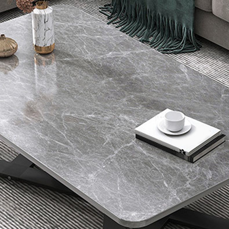 Cross Table Base Design Rectangular Faux Wood Table Ornate Style Coffee Table Clearhalo 'Coffee & Accent Tables' 'Coffee Tables' 'coffee_tables' 'furn' 'furn_coffee_tables' 'Furniture' 'Living Room Furniture' 1200x1200_46896b97-de2a-46e6-896e-d62011bb1f97
