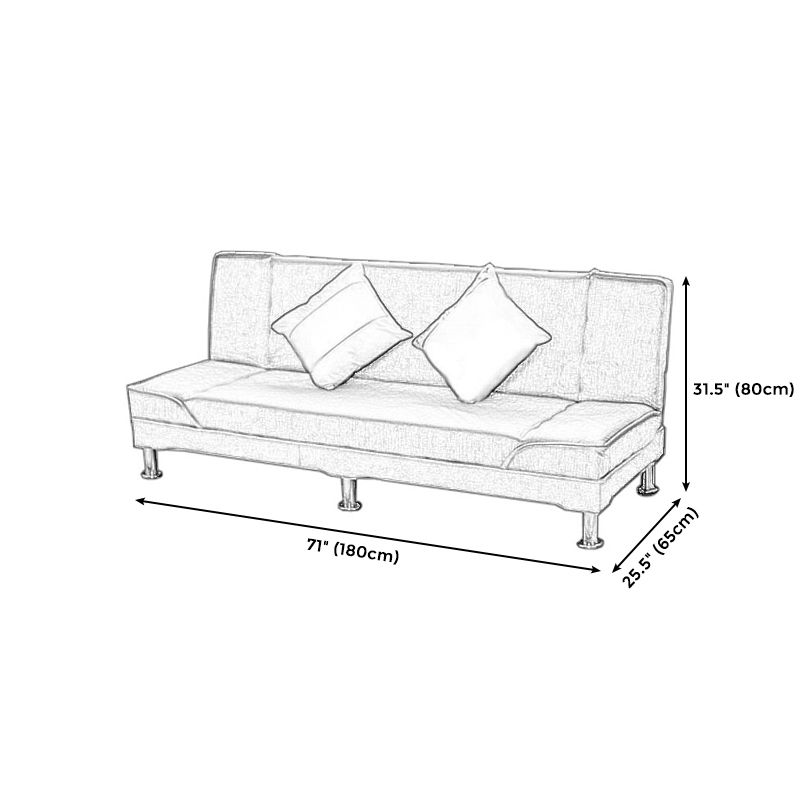 Mélange de coton moderne et velours convertibles du dos du dos sans bras