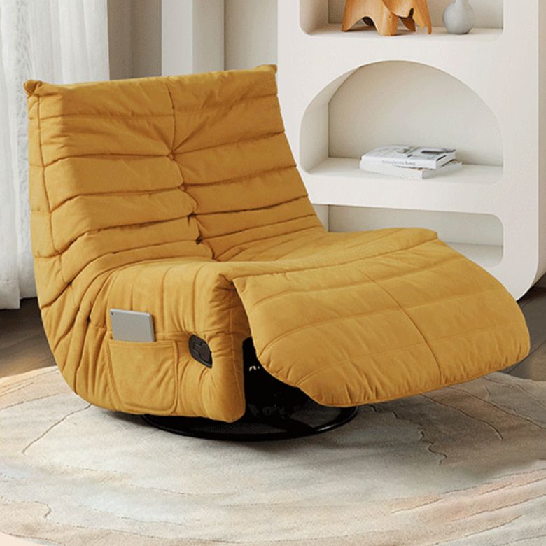 Microsuede Manual Recliner Tufted Back Home Theater Recliner with Storage Clearhalo 'Chairs & Seating' 'furn' 'furn_recliners' 'Furniture' 'Living Room Furniture' 'Recliners' 1200x1200_468a8760-d9b3-48fa-a68a-477c4f7836db