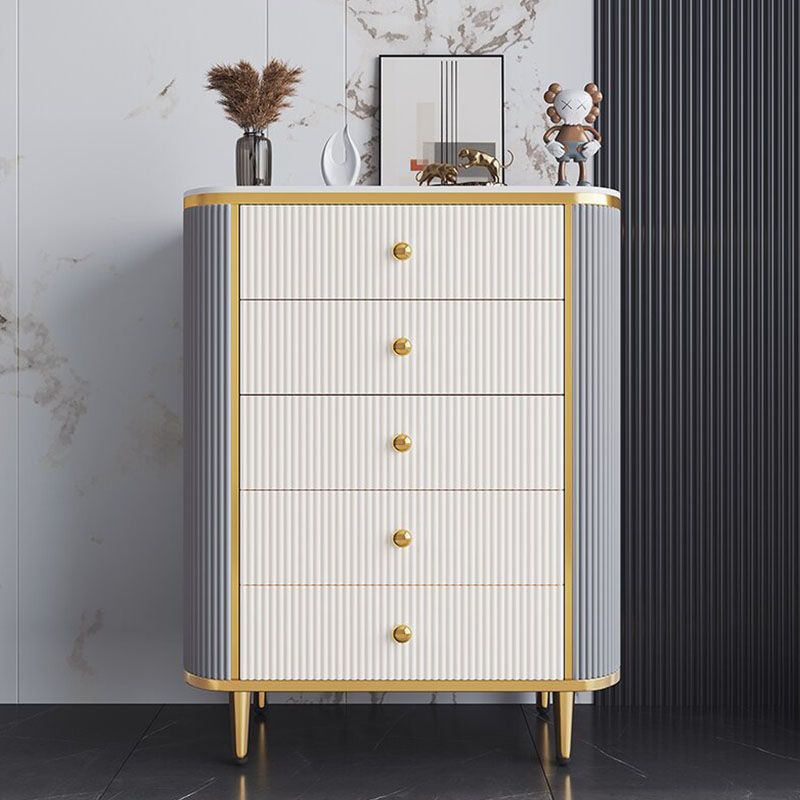 Glam Bedroom Chest Stone 16"Wide Storage Chest with Metal Legs Clearhalo 'Bedroom Furniture' 'Dressers & Chests' 'dressers_chests' 'furn' 'furn_dressers_chests' 'Furniture' 1200x1200_468b6fbb-5e68-40fc-a6d1-74cb692ef953