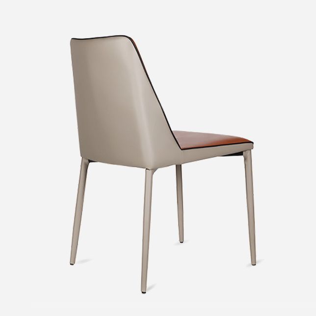 Contemporary Solid Back Armless Chairs Leather Dining Chairs for Kitchen Clearhalo ' kitchen&dining_furn' 'Dining Chairs' 'Dining Tables & Seating' 'dining_chair' 'furn' 'furn_dining_chair' 'Furniture' 'furniture_dining_chair' 'Kitchen & Dining Furniture' 'kitchen' 1200x1200_468c26b2-a7a8-4243-8baf-ce06930eecf5