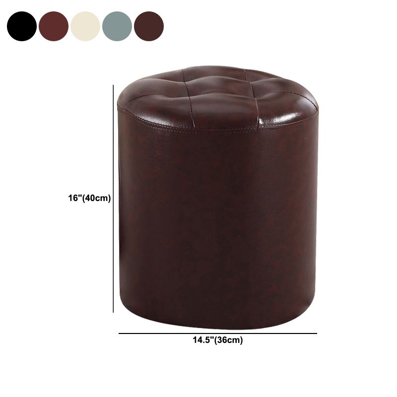 Wine Red Modern Pouf Water Resistant Round Pouf for Drawing Room Clearhalo 'furn' 'furn_ottomans_poufs' 'Furniture' 'Living Room Furniture' 'Ottomans & Poufs' 'ottomans_poufs' 1200x1200_468c2885-cf0d-4262-b71d-61152e40906a