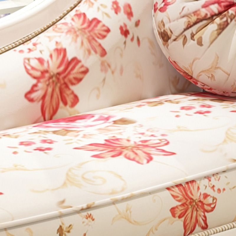 French Country Chaise Lounge Couch Flower Chaise with One Armed Clearhalo 'Chairs & Seating' 'Chaise Lounge' 'chaise_lounge' 'furn' 'furn_chaise_lounge' 'Furniture' 'Living Room Furniture' 1200x1200_468df20c-3cb3-4242-ab20-e73ba144e219