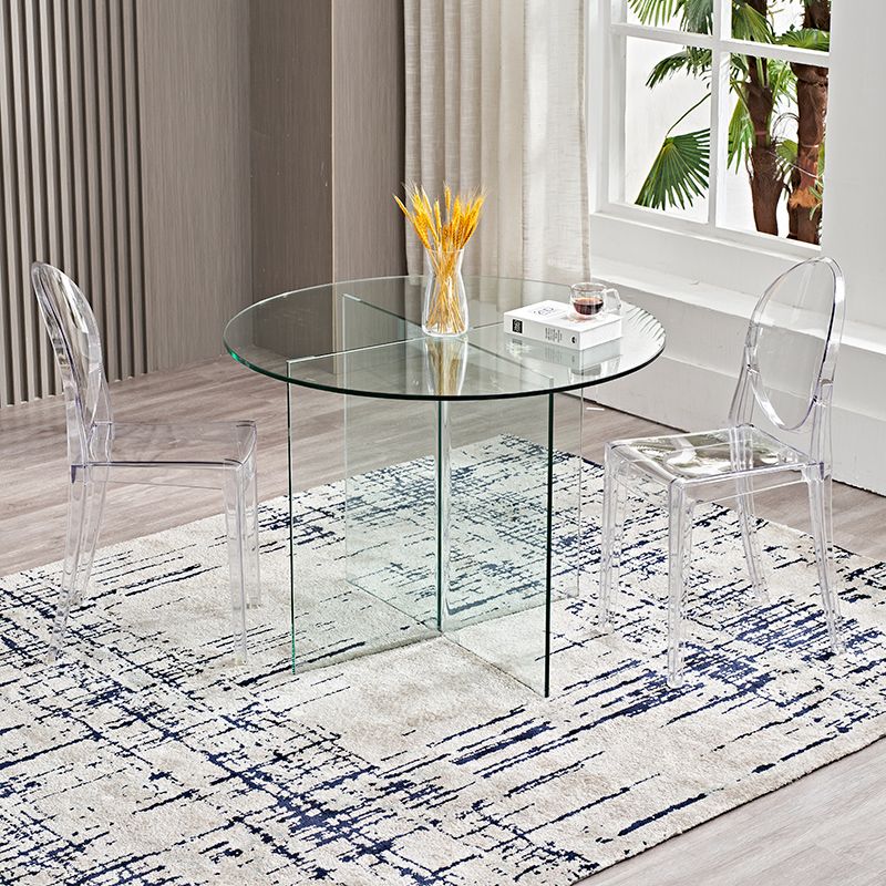 Modern Style Dinner Room Table Glass Dining Table for Home Use Clearhalo ' dining_table' 'Dining Tables & Seating' 'Dining Tables' 'furn' 'furn_dining_table' 'Furniture' 'furniture_dining_table' 'Kitchen & Dining Furniture' 'kitchen&dining_furn' 'kitchen' 'kitchen_dining_table' 1200x1200_46931d94-3c18-4ebd-9b20-2e406e17a82b