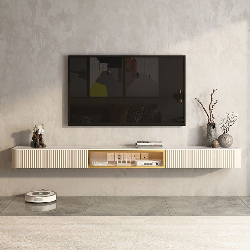 Contemporary TV Media Stand with Drawers Floating TV Stand Console Clearhalo 'furn' 'furn_tv_stands_entertainment_centers' 'Furniture' 'Living Room Furniture' 'TV Stands & Entertainment Centers' 'TV Stands & Media Storage Furniture' 'tv_stands_entertainment_centers' 1200x1200_469429f3-6eaa-430b-98fa-5aa0af7f7a90