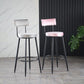 Industrial Metal Footrest Bar Chair Round Upholstered Bar Stool Clearhalo 'Bar Furniture' 'Bar Stools' 'bar_stools' 'furn' 'furn_bar_stools' 'Furniture' 'Kitchen & Dining Furniture' 1200x1200_4695fd0b-2670-493a-a1d4-cf7541892652