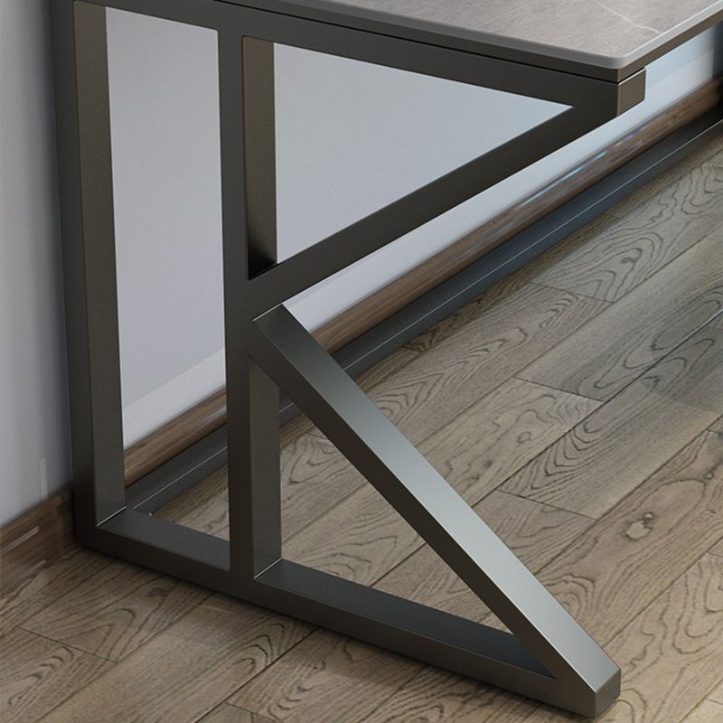 Escritorio de escritura industrial de piedra escritorio de juego rectangular para el hogar