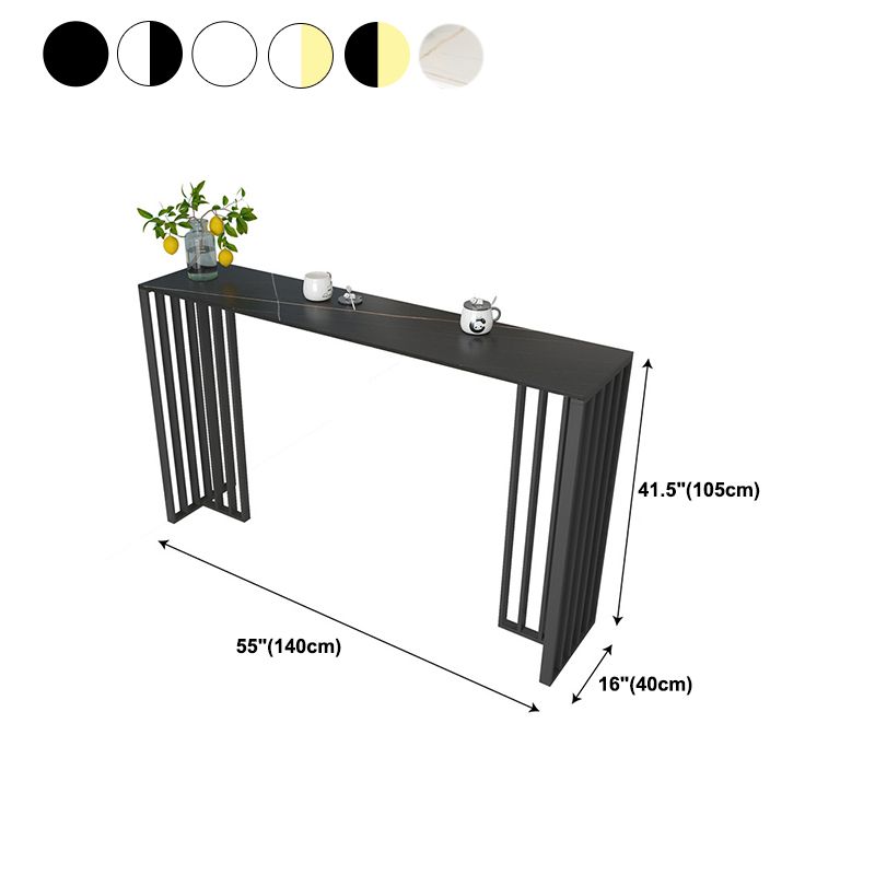 1/3/4 pezzi glam bar tavolo set di tavoli opachi con banco in pietra sinterizzato