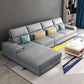 Modern Sectional Sofa with Chaise and Adjustable Head Pillow
