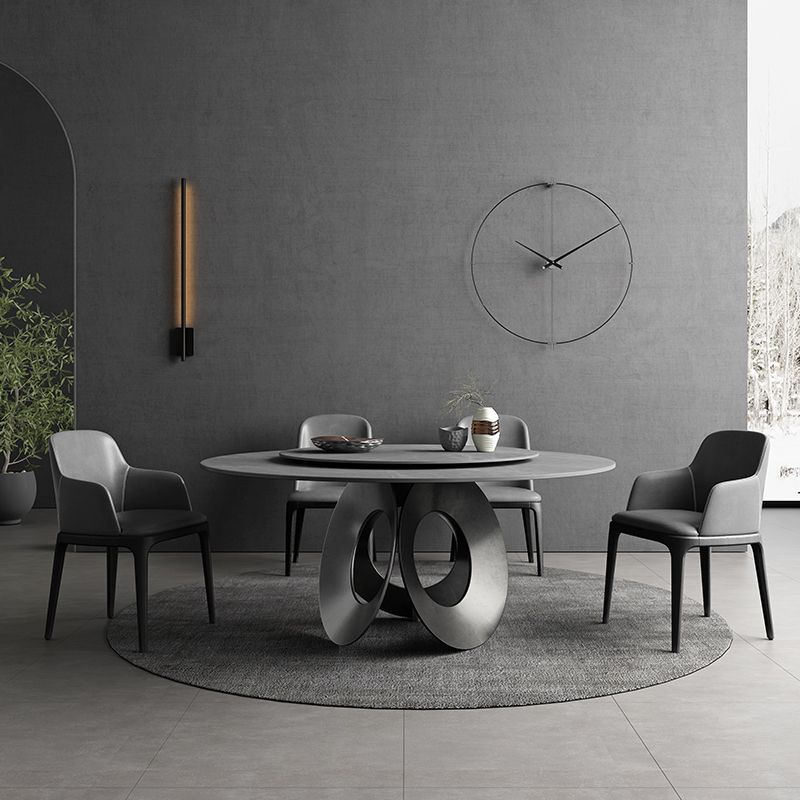 Modern 1/4/5/7 Pieces Dining Set Sintered Stone Round Dining Furniture Set /Separate Items Clearhalo 'Dining Room Sets' 'Dining Tables & Seating' 'dining_room_set' 'furn' 'furn_dining_room_set' 'Furniture' 'furniture_dining_room_set' 'Kitchen & Dining Furniture' 'kitchen&dining_furn' 'kitchen' 1200x1200_46995248-715a-432c-a82c-78b67715ad4c