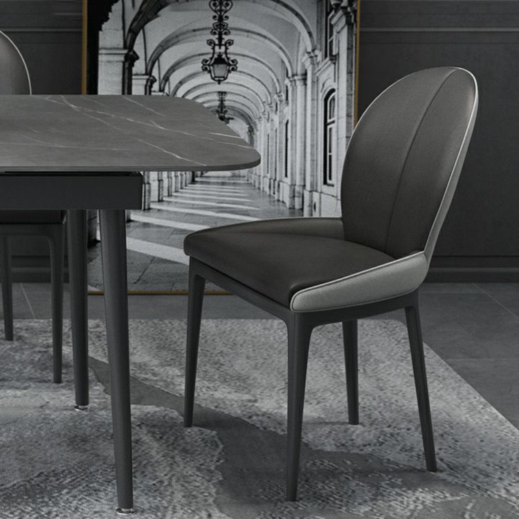 Modern Style Sintered Stone Dining Table Set Extendable Rectangular Dining Table with Trestle Base Clearhalo 'Dining Room Sets' 'Dining Tables & Seating' 'dining_room_set' 'furn' 'furn_dining_room_set' 'Furniture' 'furniture_dining_room_set' 'Kitchen & Dining Furniture' 'kitchen&dining_furn' 'kitchen' 1200x1200_46996add-a2b2-40af-8236-ae3c5dcaf17c