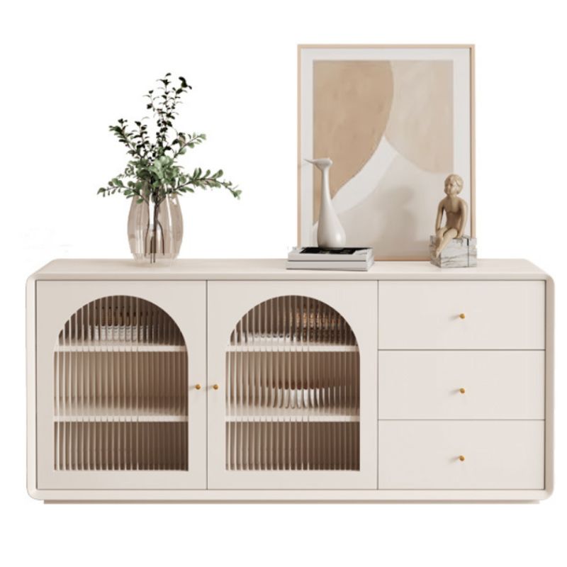 Modern Display Stand Wood Glass Doors Display Cabinet for Dining Room Clearhalo 'Display & China Cabinets' 'display_china_cabinets' 'furn' 'furn_display_china_cabinets' 'Furniture' 'Kitchen & Dining Furniture' 1200x1200_469ac6f1-bd39-4a04-a952-afb59a0bed6a