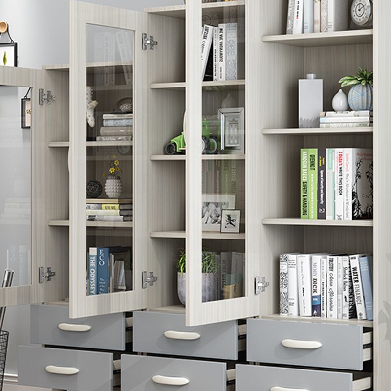 Contemporary Style Standard Bookcase Vertical Book Shelf with Drawer Storage Clearhalo 'Bookcases' 'furn' 'furn_bookcases' 'Furniture' 'furniture_bookcases' 'kitchen' 'kitchen_bookcases' 'Living Room Furniture' 'Office Furniture' 1200x1200_469ae1d8-0b38-4dab-a4ab-59e4d373cf43