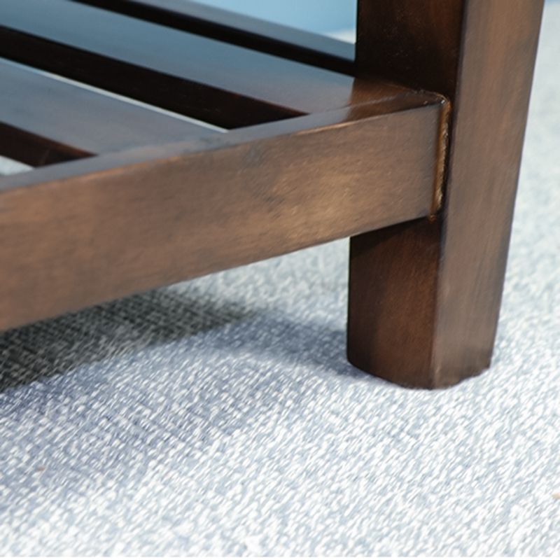 Traditional Brown Entryway Bench Upholstered Seating Bench with Legs Clearhalo 'Benches' 'Chairs & Seating' 'furn' 'furn_benches' 'Furniture' 'Living Room Furniture' 1200x1200_469b108f-57a8-43d1-bcac-bc7daf37627c