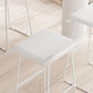 Barhocker im modernen Stil, solider Wave-Sitz, Barhocker mit Metallbeinen