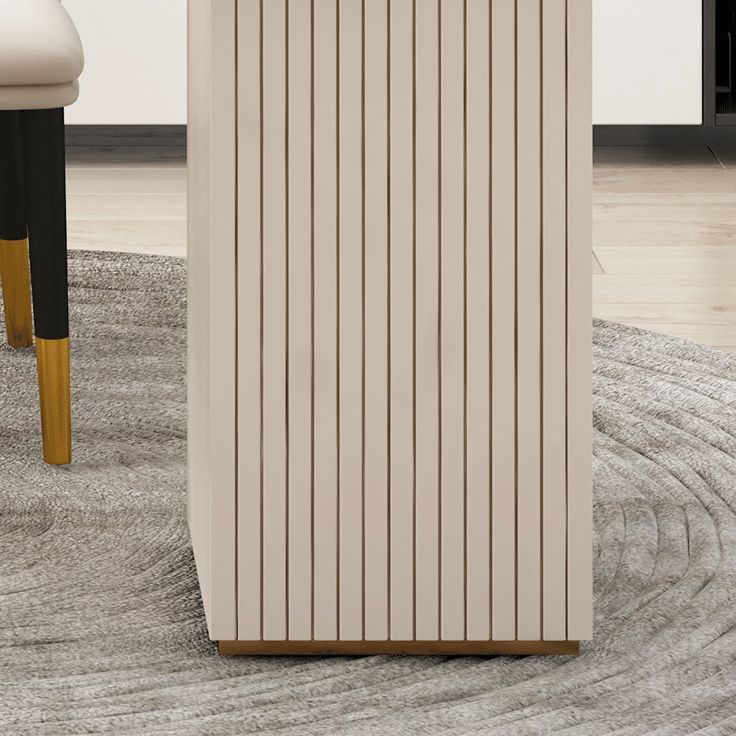 Península Mesa de escritura moderna Tabla de estudio fija de piedra sinterizada