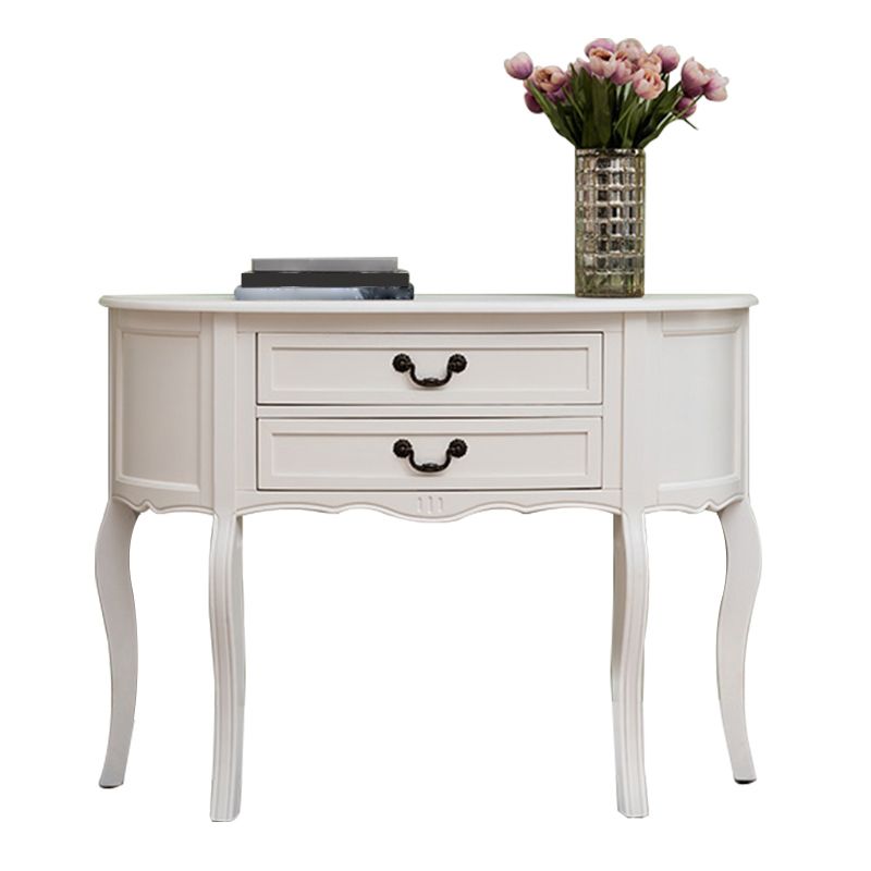 Console moderna di metà secolo Tavolo da divano di divani in legno massiccio