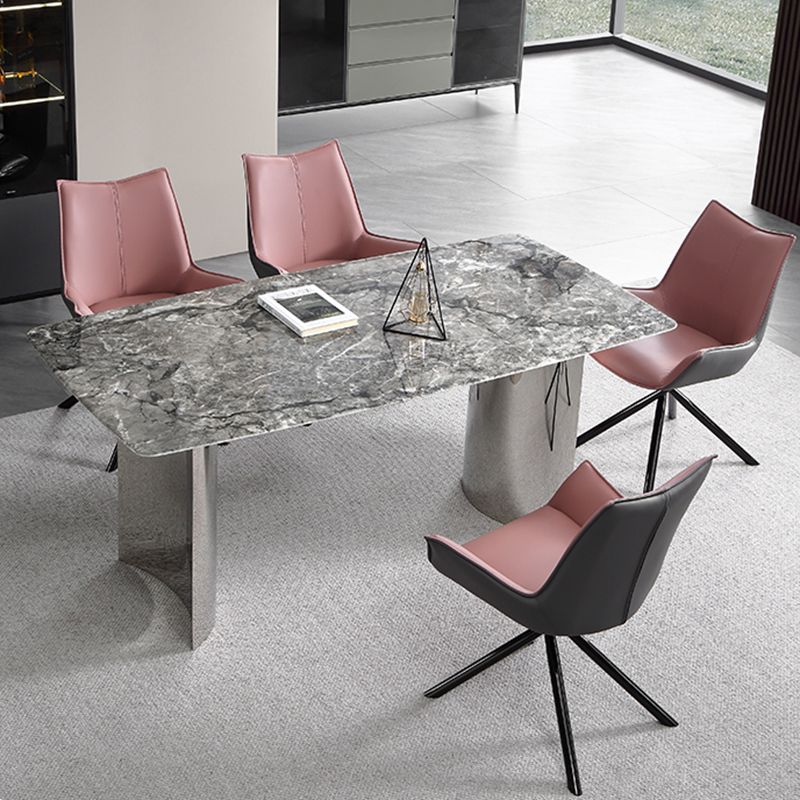 Chaise de bras de style industriel chaise du bras à manger rembourré pour le salon