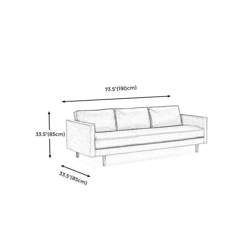 Faux Leather 85"High Square Arm Loose Back Standard Sofa with Pillows Clearhalo 'furn' 'furn_sofas' 'Furniture' 'furniture_sofas' 'Living Room Furniture' 'Sofa' 'sofas' 1200x1200_469ed397-2b60-4896-a986-9e459ff2c3bd
