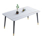 Traditional Luxury Rectangle Dining Table Sintered Stone Table with 4 Black Legs Clearhalo ' dining_table' 'Dining Tables & Seating' 'Dining Tables' 'furn' 'furn_dining_table' 'Furniture' 'furniture_dining_table' 'Kitchen & Dining Furniture' 'kitchen&dining_furn' 'kitchen' 'kitchen_dining_table' 1200x1200_469f1cd2-4a7a-4e8a-9240-9054983f315c
