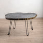 Contemporary Solid Wood Coffee Table Espresso Wood Coffee Table