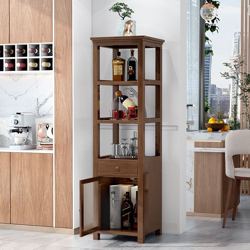 Wood Modern Wine Rack-12.4"L X 13.2"W Wine Rack Holder in Brown Clearhalo 'furn' 'furn_wine_racks' 'Furniture' 'Kitchen & Dining Furniture' 'Wine Racks' 'wine_racks' 1200x1200_46a0c036-1b89-442b-8c96-103635090c68
