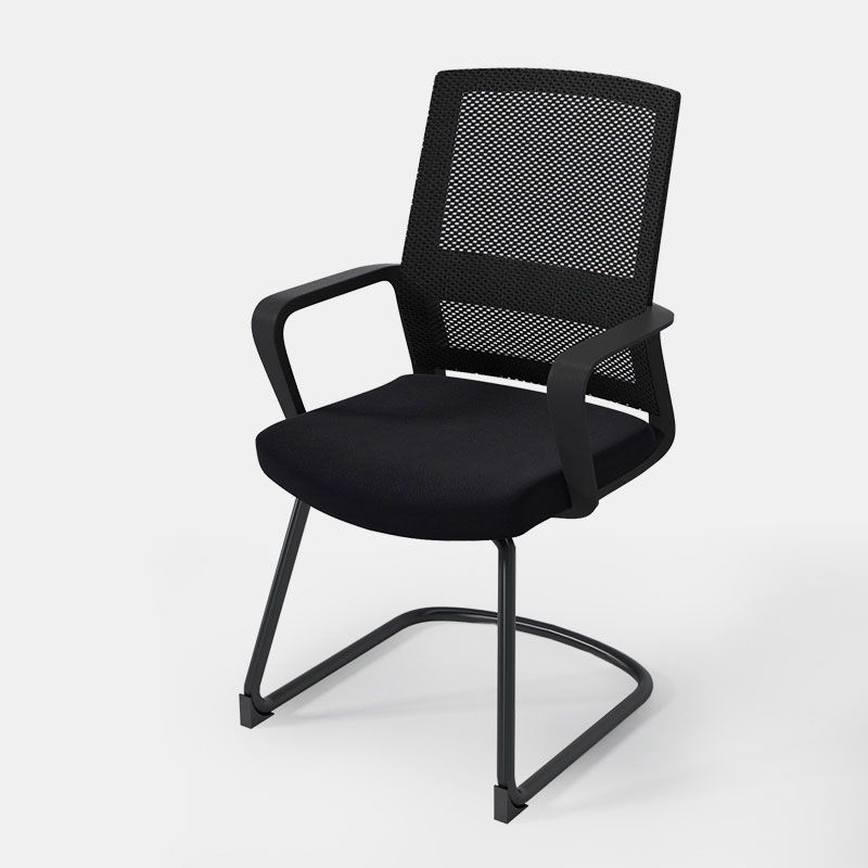 Black Mid-Back Office Chair Mesh-back Arms Included Task Chair Clearhalo 'furn' 'furn_office_chair' 'Furniture' 'Office Chairs' 'Office Furniture' 'office_chair' 1200x1200_46a9f88e-15ed-489d-b674-6748b40a3e5d