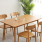 Oak Solid Wood Dining Table Simple Style Rectangle Dining Site Table with 4 Legs Clearhalo ' dining_table' 'Dining Tables & Seating' 'Dining Tables' 'furn' 'furn_dining_table' 'Furniture' 'furniture_dining_table' 'Kitchen & Dining Furniture' 'kitchen&dining_furn' 'kitchen' 'kitchen_dining_table' 1200x1200_46aaadf4-2aac-4e68-9409-1f7e8d3b3df4