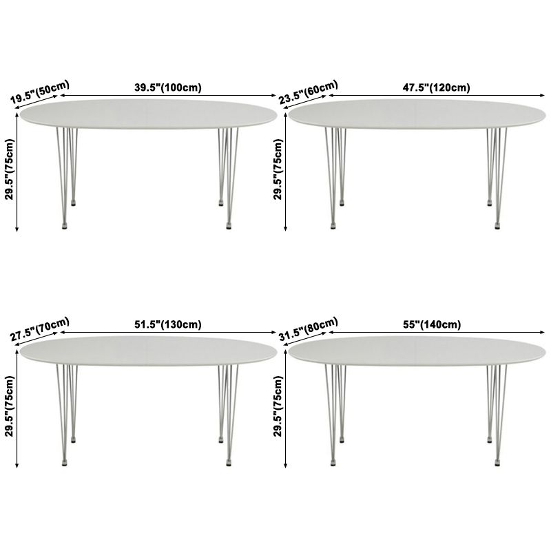Modern White Sintered Stone Dining Table Oval Shape Standard Dining Table with 4 Legs Base Clearhalo ' dining_table' 'Dining Tables & Seating' 'Dining Tables' 'furn' 'furn_dining_table' 'Furniture' 'furniture_dining_table' 'Kitchen & Dining Furniture' 'kitchen&dining_furn' 'kitchen' 'kitchen_dining_table' 1200x1200_46ac3def-f913-47de-ae88-95d0fbbd84d4