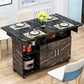 Manufactured Wood Contemporary Table Rectangular Wood Top Table with Drop Leaf Clearhalo ' dining_table' 'Dining Tables & Seating' 'Dining Tables' 'furn' 'furn_dining_table' 'Furniture' 'furniture_dining_table' 'Kitchen & Dining Furniture' 'kitchen&dining_furn' 'kitchen' 'kitchen_dining_table' 1200x1200_46ac88b0-9adc-4f56-a3ca-e9bd0046a7b3