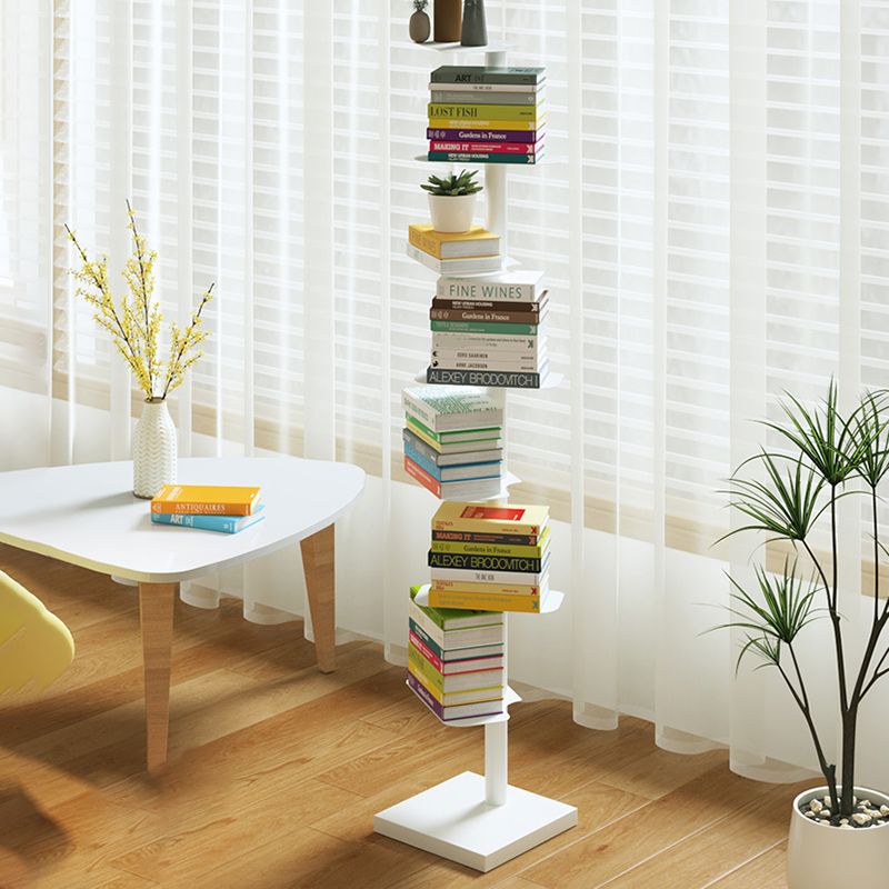 White/Black Bookcase Contemporary Style Bookshelf for Home and Office Clearhalo 'Bookcases' 'furn' 'furn_bookcases' 'Furniture' 'Office Furniture' 1200x1200_46adb1b0-7b46-4356-885c-b6f2d8869de9