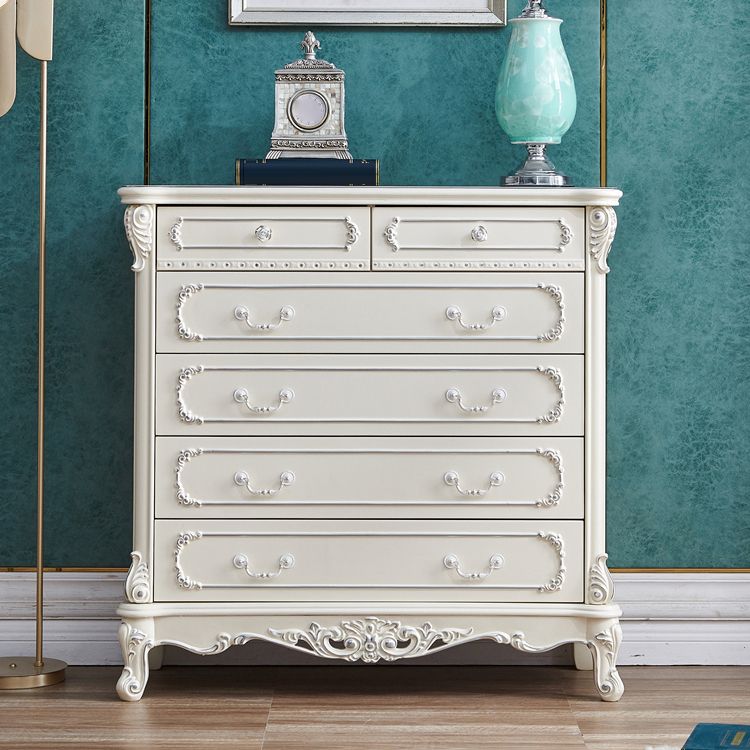 Commode de rangement traditionnelle, commode en bois massif pour la maison