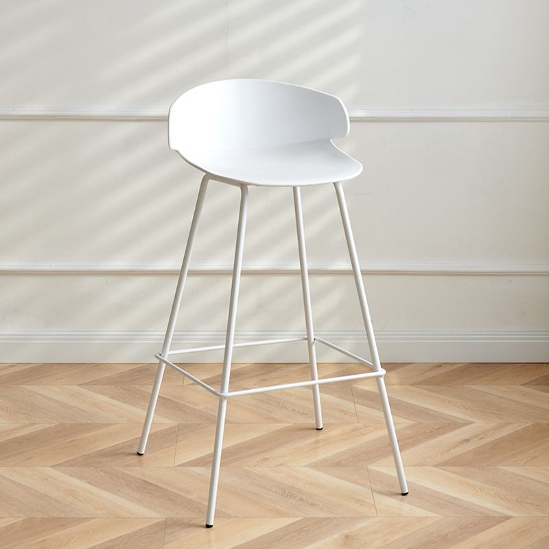 Nordic Style Metal Bar-stool Plastic Counter Bar Stool for Indoor Use Clearhalo 'Bar Furniture' 'Bar Stools' 'bar_stools' 'furn' 'furn_bar_stools' 'Furniture' 'Kitchen & Dining Furniture' 1200x1200_46ae86ed-e1e0-4ba3-b191-27e8b57929db
