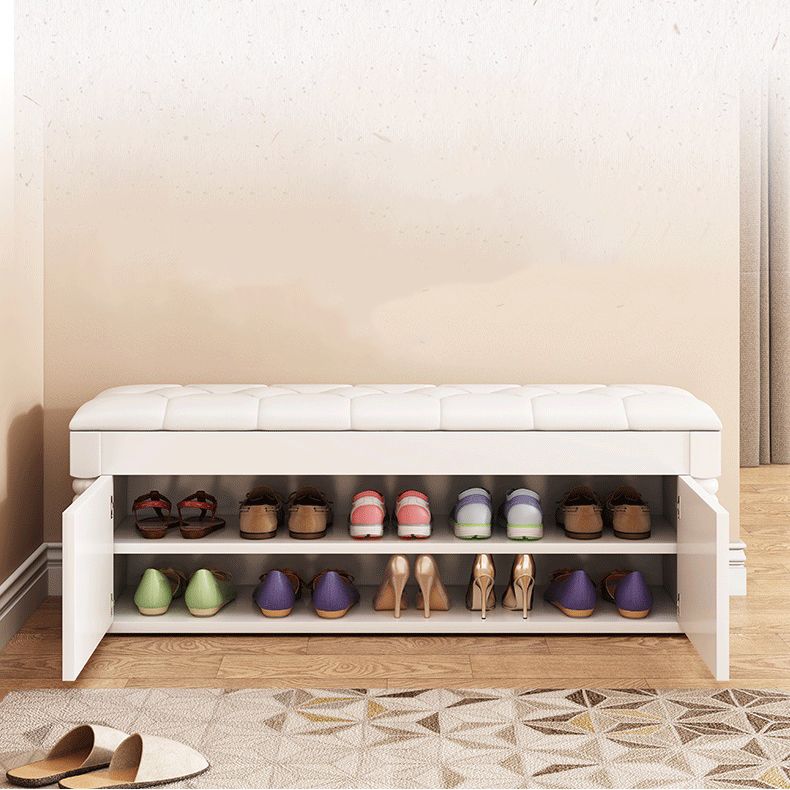 Rectangle 13.8" Wide Entryway Bench Cushioned Upholstered Bench in Manufactured Wood Clearhalo 'Benches' 'Chairs & Seating' 'furn' 'furn_benches' 'Furniture' 'Living Room Furniture' 1200x1200_46ae98df-d589-4e6f-8cb3-c55fc5c73686