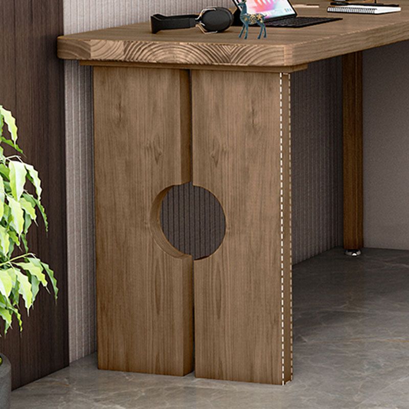 Natural Modern L-Shape Office Desk Home Solid Wood Writing Desk Clearhalo 'furn' 'furn_office_desk' 'Furniture' 'Office Desks' 'Office Furniture' 'office_desk' 1200x1200_46b1b181-7559-4159-9d6c-e2475510e35f