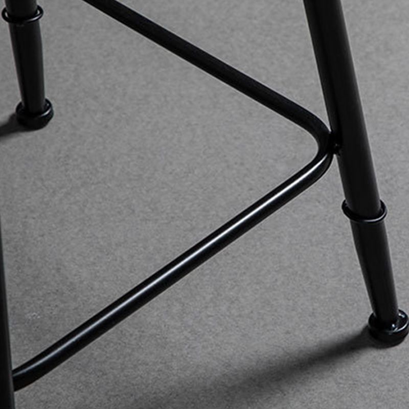 1/2/3 Pieces Round Bar Table Set Stone Bar Table with Upholstered Bar Stools