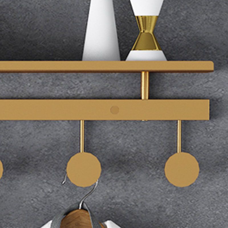 Moderne metalen ingangskit Wall gemonteerde jashanger met haken