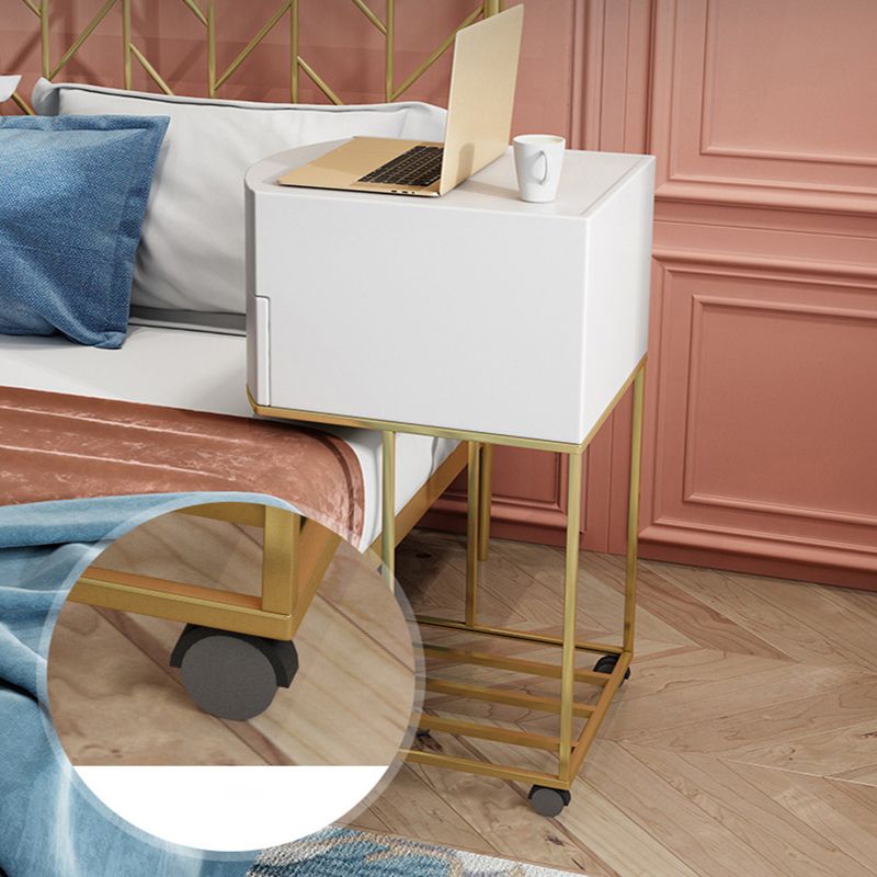 18.89 "鏡と引き出し付きの幅のフェイクレザーバニティセットグラムメイクアップバニティ