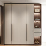 Hinged Storage Cabinet Modern Wardrobe Armoire with Garment Rod Clearhalo 'Armoires & Wardrobes' 'armoires_wardrobes' 'Bedroom Furniture' 'furn' 'furn_armoires_wardrobes' 'Furniture' 1200x1200_46b61ec9-0b38-45ba-b87d-eac337dc9849