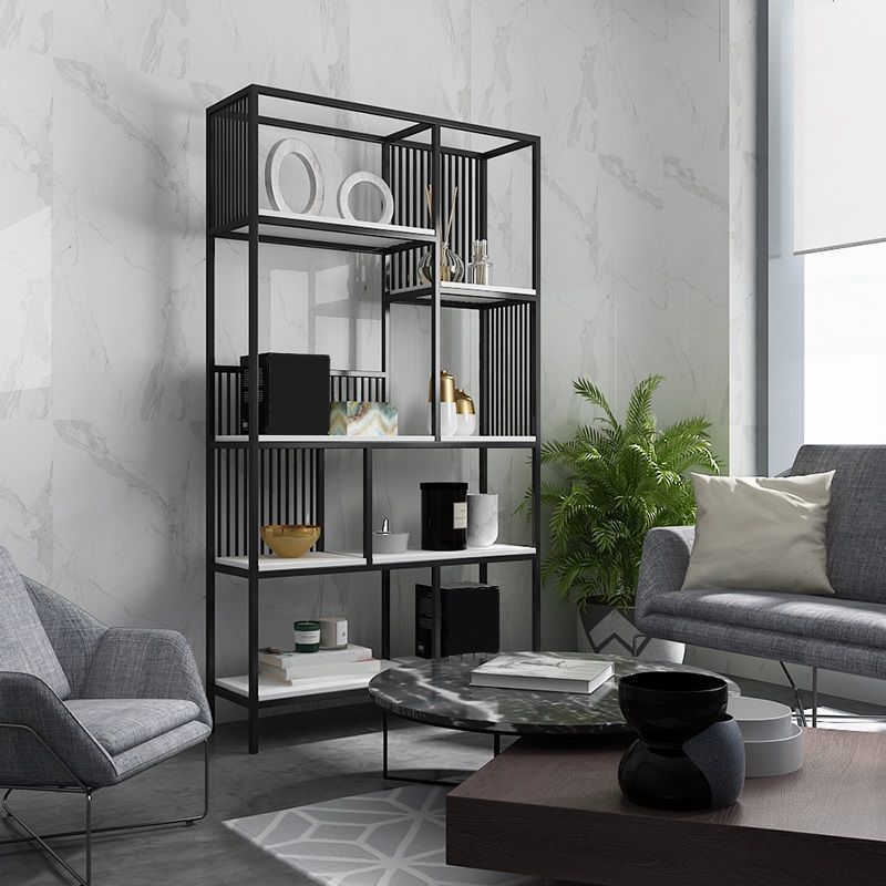 Glam Plank BOEKKAST Metal Open Back Bookshelf voor Home Office