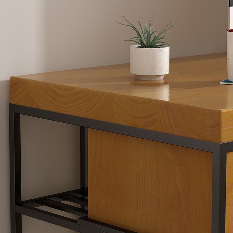 Escritorio de estilo moderno escritorio rectangular escritorio de oficina de trine de madera maciza para hogar